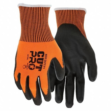 Coated Gloves, Polyurethane, Sandy, Palm, 4 Abrasion Level, S (7) 1 PR