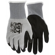 Coated Gloves, Polyurethane, Sandy, Palm, 4 Abrasion Level, M (8) 1 PR
