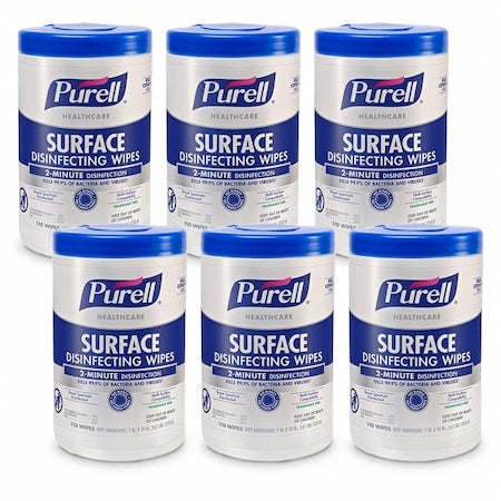 Surface Disinfecting Wipes,110 ct,PK6