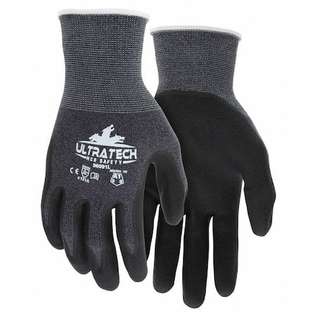 Coated Gloves, Nitrile, Smooth, Palm, 3 Abrasion Level, S (7) 12 PK