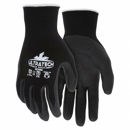 Insulated Work Gloves,PK12, Nitrile, Smooth, Palm, 2 Abrasion Level, S (7) 12 PK