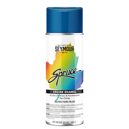 Spruce Eng Paint,Ford Blue,12oz.