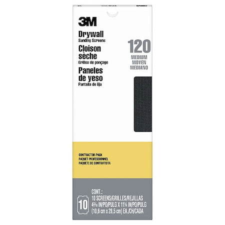 Sanding Sheet,5/8 In L,4 3/8 In W, PK10