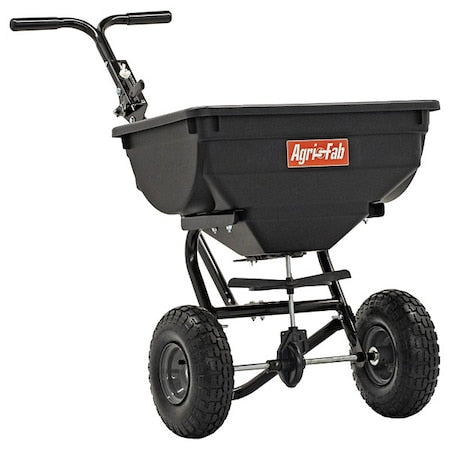 85 lbs Cap Broadcast Push Spreader For Fertilizer, Up to 4 ft Spread, Fixed T Handle