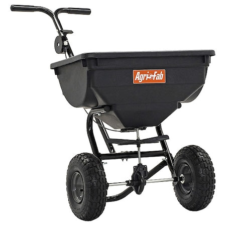 85 lbs Cap Broadcast Push Spreader For Fertilizer, Up to 4 ft Spread, Fixed T Handle