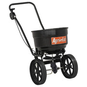 50 lbs Cap Broadcast Push Spreader For Fertilizer, Grass Seed & Ice Melt, 8 ft Spread, U-Bar Handle