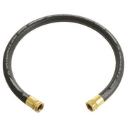 1 in ID x 12 ft L Garden Leader Hose, EPDM Tube, Black, Brass x Brass Fitting