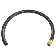 5/8 in ID x 5 ft L Service Sink Hose, EPDM Tube, Black, Brass Fitting