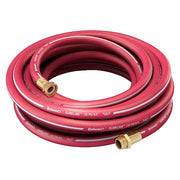 1 in ID x 25 ft L Garden Hose, EPDM Tube, Red, Brass x Brass Fitting