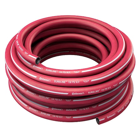 1 in ID x 100 ft L Garden Hose, Red