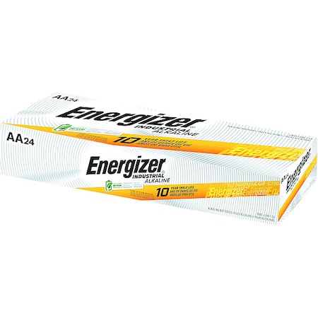 Industrial AA Alkaline Battery, 1.5V DC, PK24