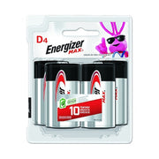 Max Alkaline Battery, D 1.5V DC 4 PK