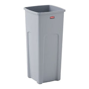 Trash Can,Oval,Silver,23 gal.