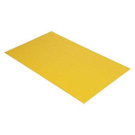 Traction Mat Yellow, 3 ft W x 5 ft L, 3/16 in Thick