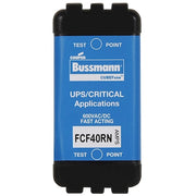 Glass Fuse, FCF Series, Fast-Acting, 40A, 600V AC, 300kA at 600V AC, 50kA at 600V DC