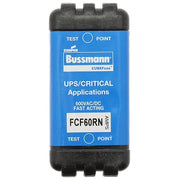 Glass Fuse, FCF Series, Fast-Acting, 60A, 600V AC, 300kA at 600V AC, 50kA at 600V DC