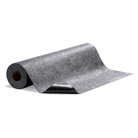 Sorbent Roll, 4 gal, 3 ft x 50 ft, Universal, Gray, Polypropylene