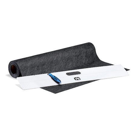 Sorbent Roll, 2 gal, 3 ft x 25 ft, Universal, Black, Polypropylene