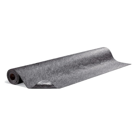 Sorbent Roll, 6 gal, 6 ft x 10 ft, Universal, Gray, 2 PK