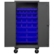 Super Duty Bin Cabinet, 36 in W, 80 in H, 24" D, 30 Bins