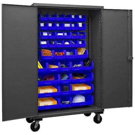 Super Duty Bin Cabinet, 48 in W, 80 in H, 24" D, 42 Bins