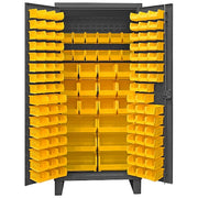 Super Duty Bin Cabinet, 36 in W, 78 in H, 24" D, 126 Bins