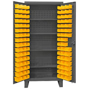 Super Duty Bin Cabinet, 36 in W, 78 in H, 24" D, 96 Bins