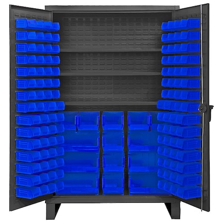 Super Duty Bin Cabinet, 36 in W, 78 in H, 24" D, 134 Bins