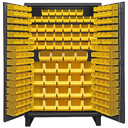 Super Duty Bin Cabinet, 48 in W, 78 in H, 24" D, 192 Bins