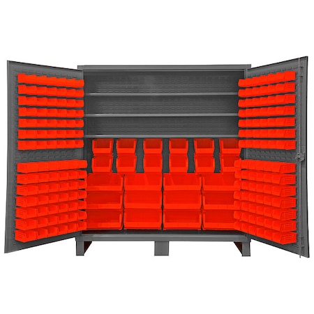 Super Duty Bin Cabinet, 72 in W, 78 in H, 24" D, 192 Bins