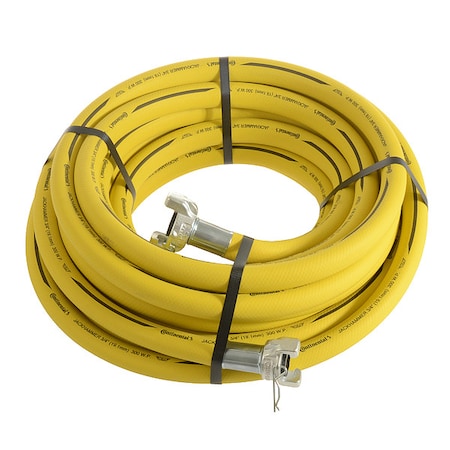Jack Hammer Hose,300 psi,100 ft,Yellow