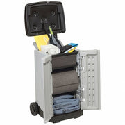 Spill Kit, 20 gal Volume Absorbed per Kit, 20 gal Capacity, Cart, Gray