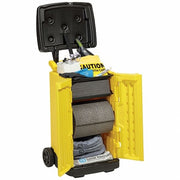 Spill Kit, 20 gal Volume Absorbed per Kit, 20 gal Capacity, Cart, Yellow
