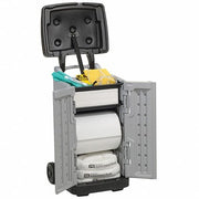 Spill Kit, 20 gal Volume Absorbed per Kit, 20 gal Capacity, Cart, Gray
