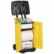 Spill Kit, 20 gal Volume Absorbed per Kit, 20 gal Capacity, Cart, Yellow