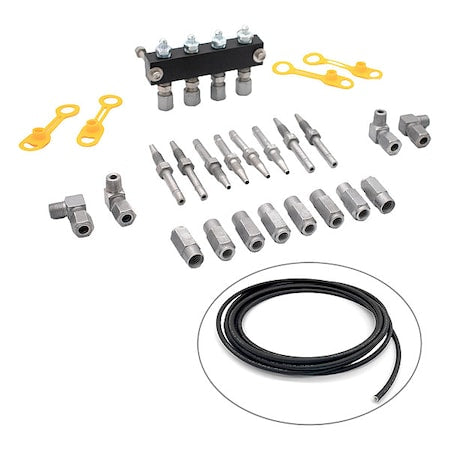 Four Point Manifold Kit,Aluminum/Steel