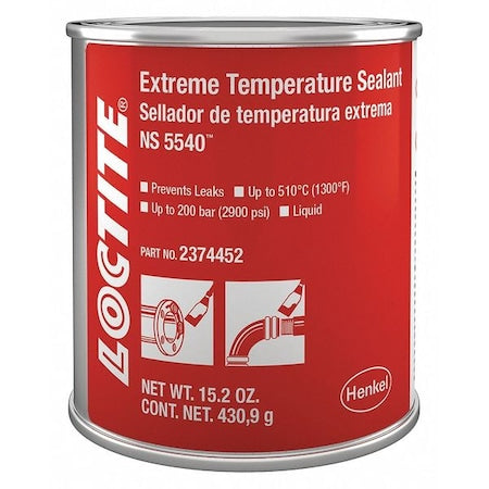 Liquid High Temperature Sealant, 473 mL, Brown, Temp Range 59 Degrees  to 86 Degrees F