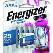 Ultimate Lithium, AAA Lithium Battery, 1.5V DC, PK4