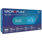 Microflex(R) 92-134 Versatility, Disposable Gloves, 2.8 mil Palm, Nitrile, Powder-Free, 2XL (11)