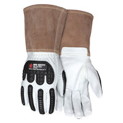 Leather Gloves, Cut Level A4 ,M 12 PK