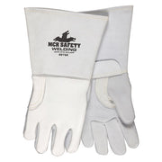 49750 Welding Leather Glove, Gauntlet Cuff, Straight Thumb, Premium Elkskin, XL, 12 PK