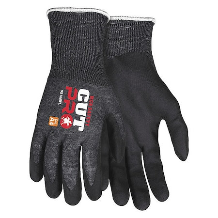 Cut-Resistant Gloves, Cut Level A4 ,Dipped ,Foam Nitrile ,Sandy ,XS 12 PK