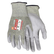 Cut-Resistant Gloves, Cut Level A5 ,Dipped ,Polyurethane ,Smooth ,M 12 PK