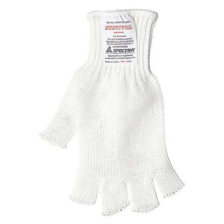 Cut Resistant Fingerless Gloves, Cut Level A7 ,Uncoated ,XL