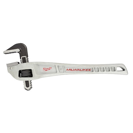 14 in L 2 in Cap. Aluminum Straight Pipe Wrench