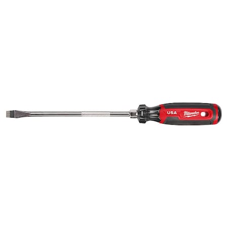 3/8 in. x 8 in. Slotted Cushion Grip Screwdriver (Made in USA)