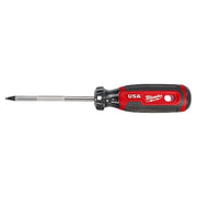 4 in. No 2 Square Cushion Grip Screwdriver (Made in USA)