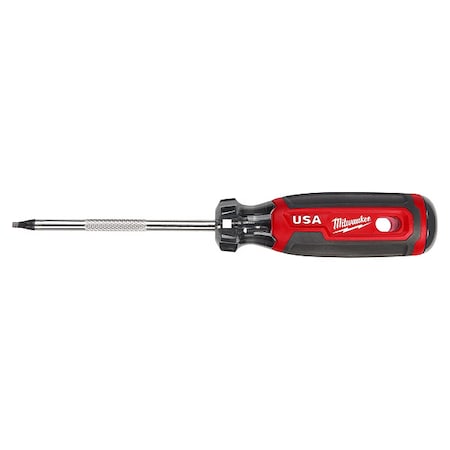 4 in. No 2 Square Cushion Grip Screwdriver (Made in USA)