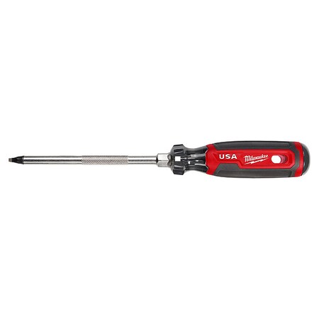 6 in. No 3 Square Cushion Grip Screwdriver (Made in USA)