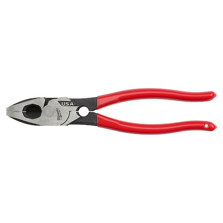 9 in. Lineman's Dipped Grip Pliers with Thread Cleaner (Made in USA)